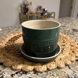 le creuset 14cm herb planter artichaut